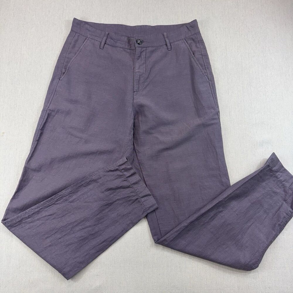 Outlier Injected Linen Pants Men 31x31  Textured Lightweight Japanese Fabric